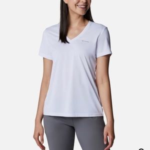 Columbia Women's Columbia Hike™ Short Sleeve V-Neck Shirt - Blue